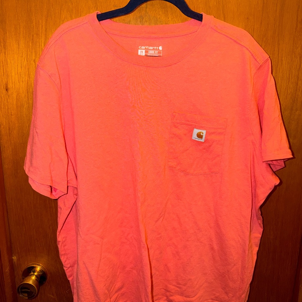 Carhartt women’s coral plus size 2X Loose Fit Tee